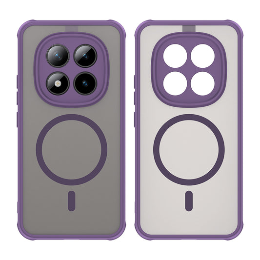 MagSafe hoesje voor Xiaomi Poco M8 Pro / Redmi Note 15 Pro+ 5G, Techsuit, HaloFrost II, Paars