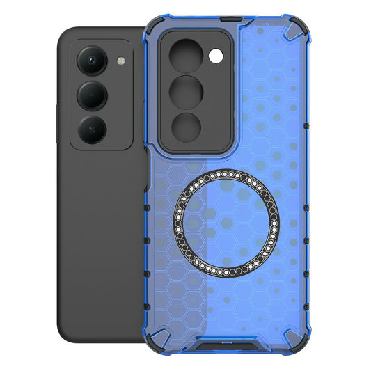 MagSafe hoesje voor Xiaomi Redmi 15 5G / 15 4G, Techsuit, HoneyComb Shield, Blauw