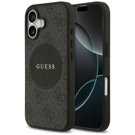 MagSafe hoesje voor Apple iPhone 17, Guess, 4G Circle Classic Logo, Zwart