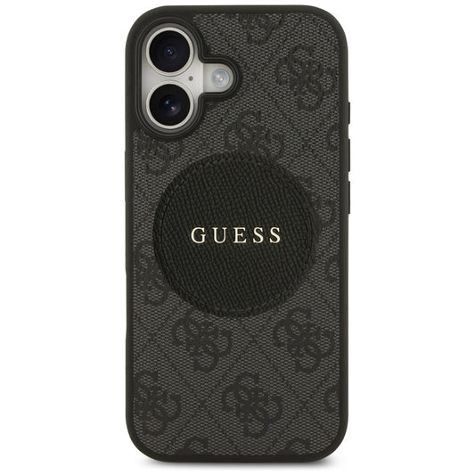 MagSafe hoesje voor Apple iPhone 17, Guess, 4G Circle Classic Logo, Zwart