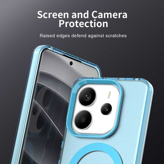 MagSafe-hoesje voor Xiaomi Redmi Note 14 5G, Techsuit, CandyCase, Blauw