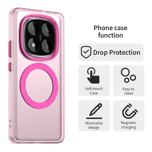 MagSafe-hoesje voor Xiaomi Redmi Note 14 Pro 4G, Techsuit, CandyCase, Roze
