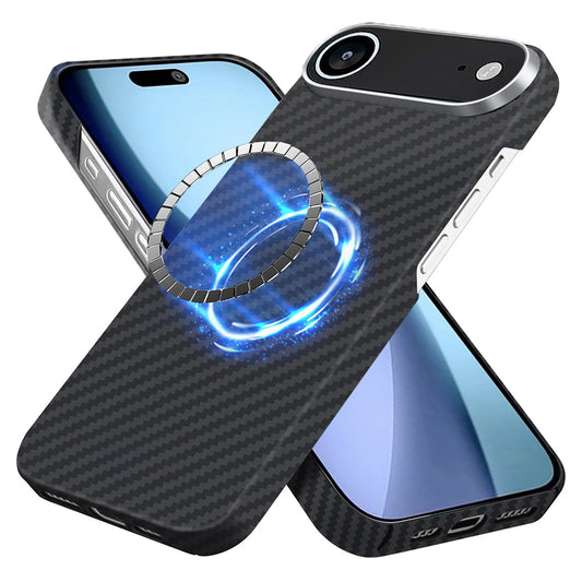 MagSafe hoes voor Apple iPhone 17 Air, Techsuit, Aramidevezel, Zwart