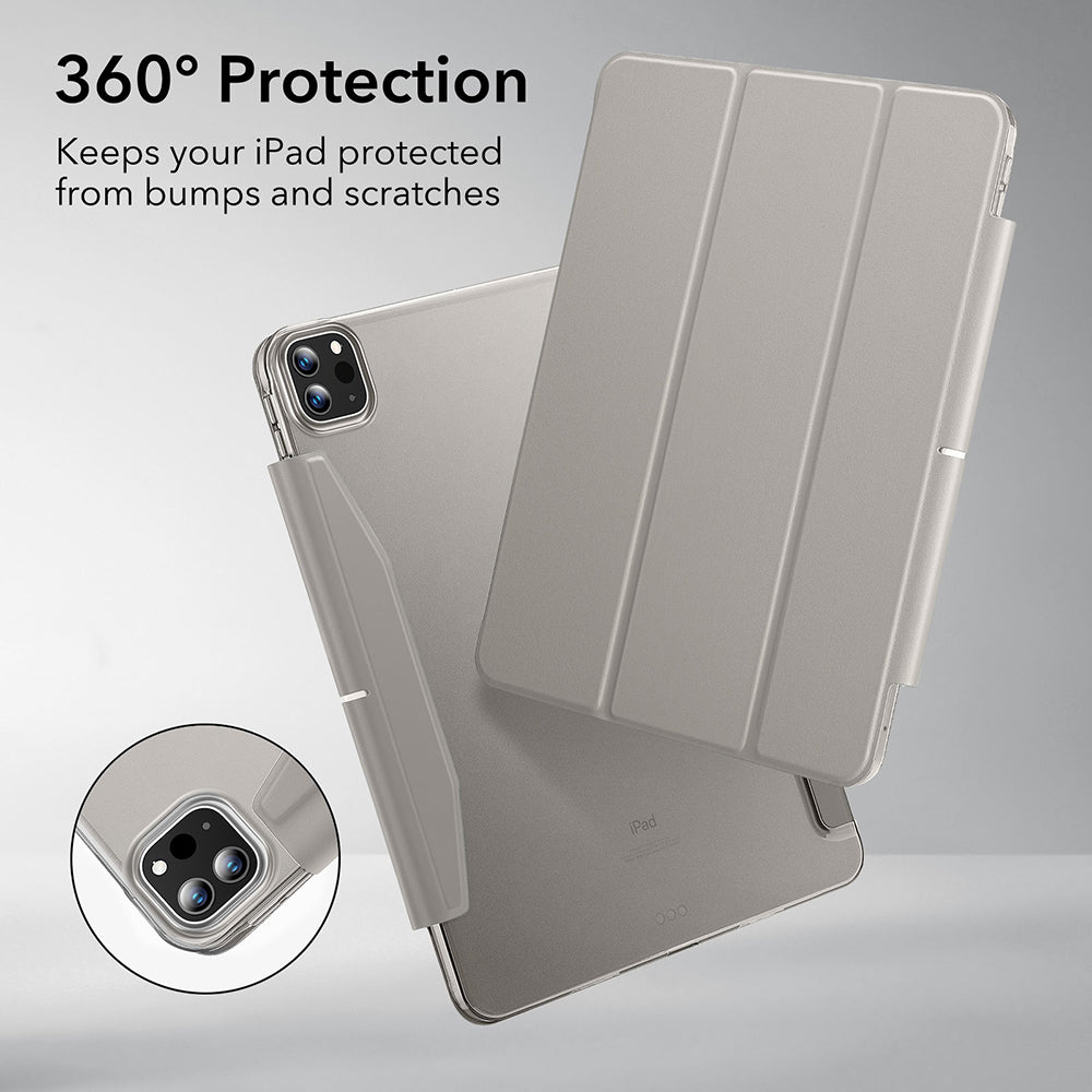 Hoes voor Apple iPad Pro 13 (2024), ESR, Ascend Trifold, Gri