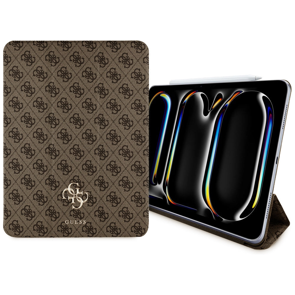 Hoes voor Apple iPad Pro 13 (2024), Guess, 4G Big Logo, Bruin