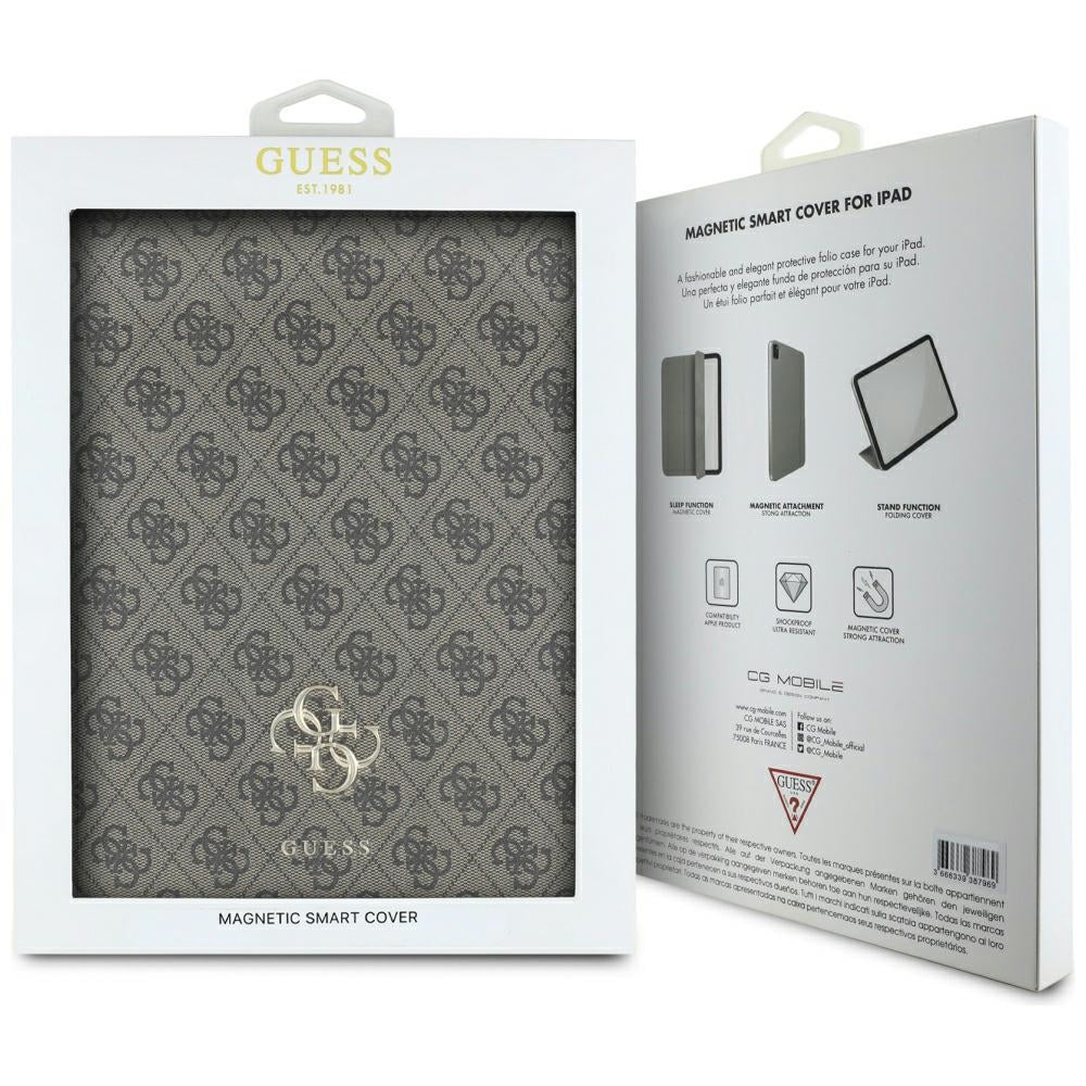 Hoes voor Apple iPad Pro 13 (2024), Guess, 4G Big Logo, Bruin