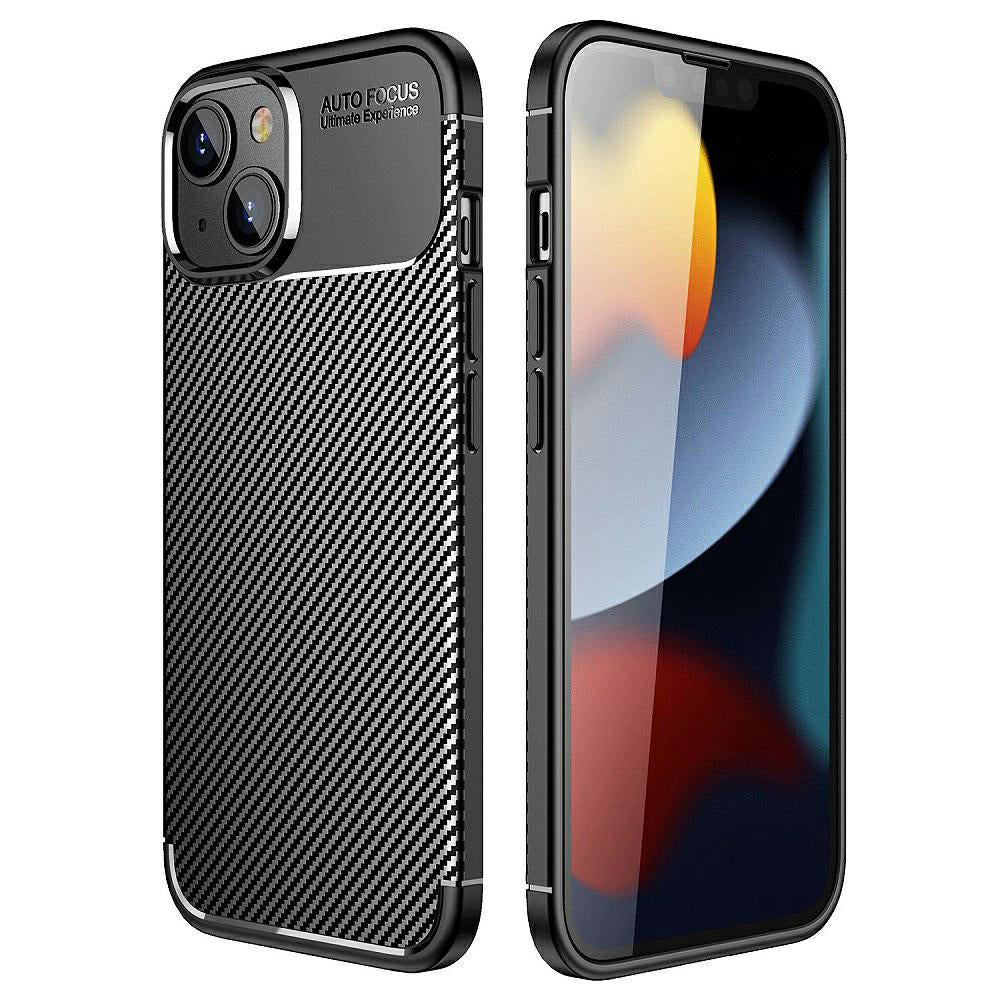 Beschermhoes voor Apple iPhone 13 Pro, OEM, Carbon Enviro, zwart