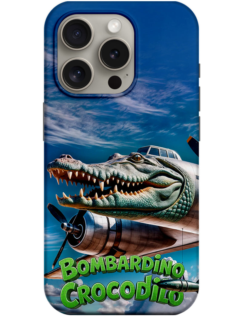 Hoes voor Apple iPhone 14 Pro, Perfect Case, Italian Brainrot Bombardino Crocodilo, Multicolor