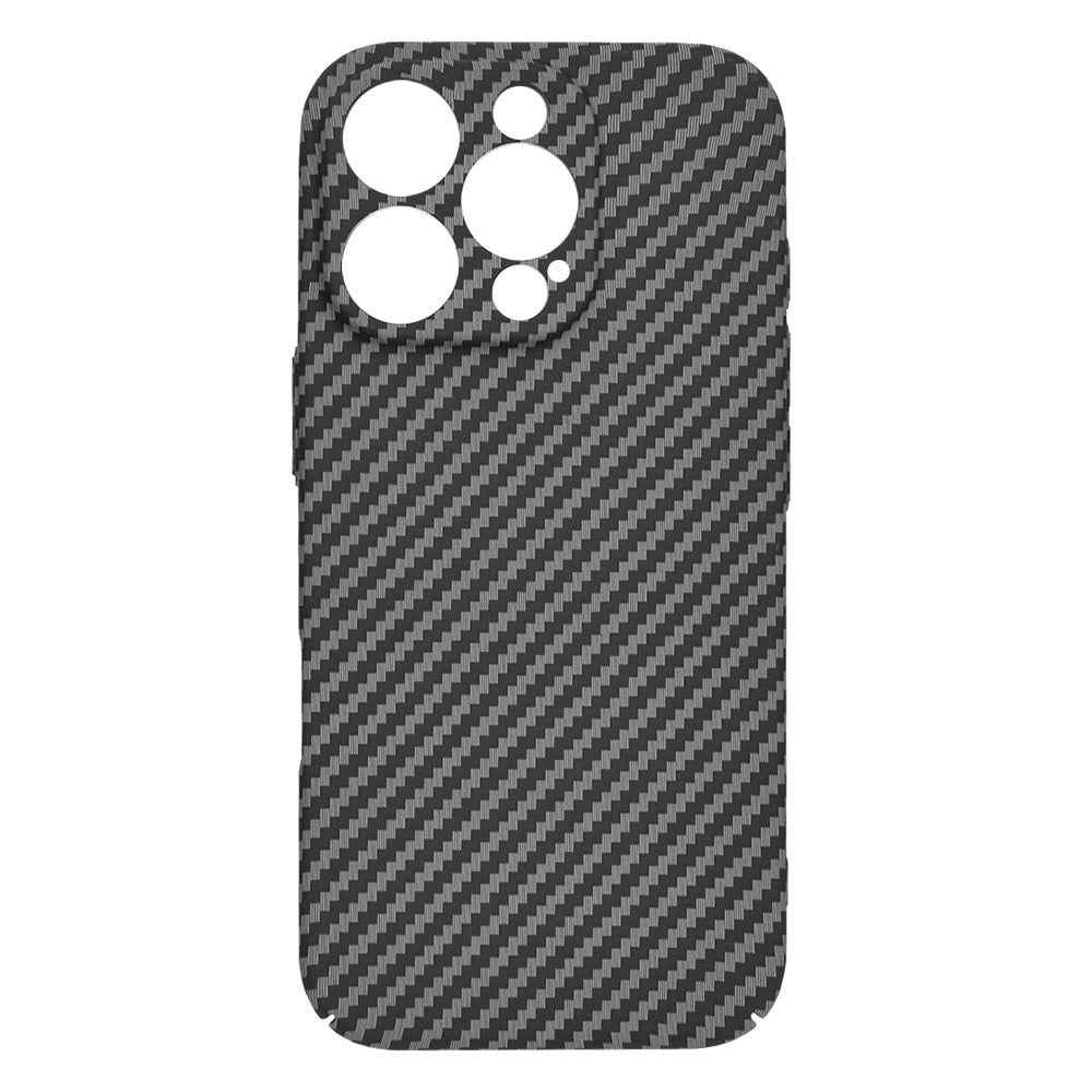 Hoes voor Apple iPhone 13 Pro, Techsuit, Carbonite FiberShell, Zwart