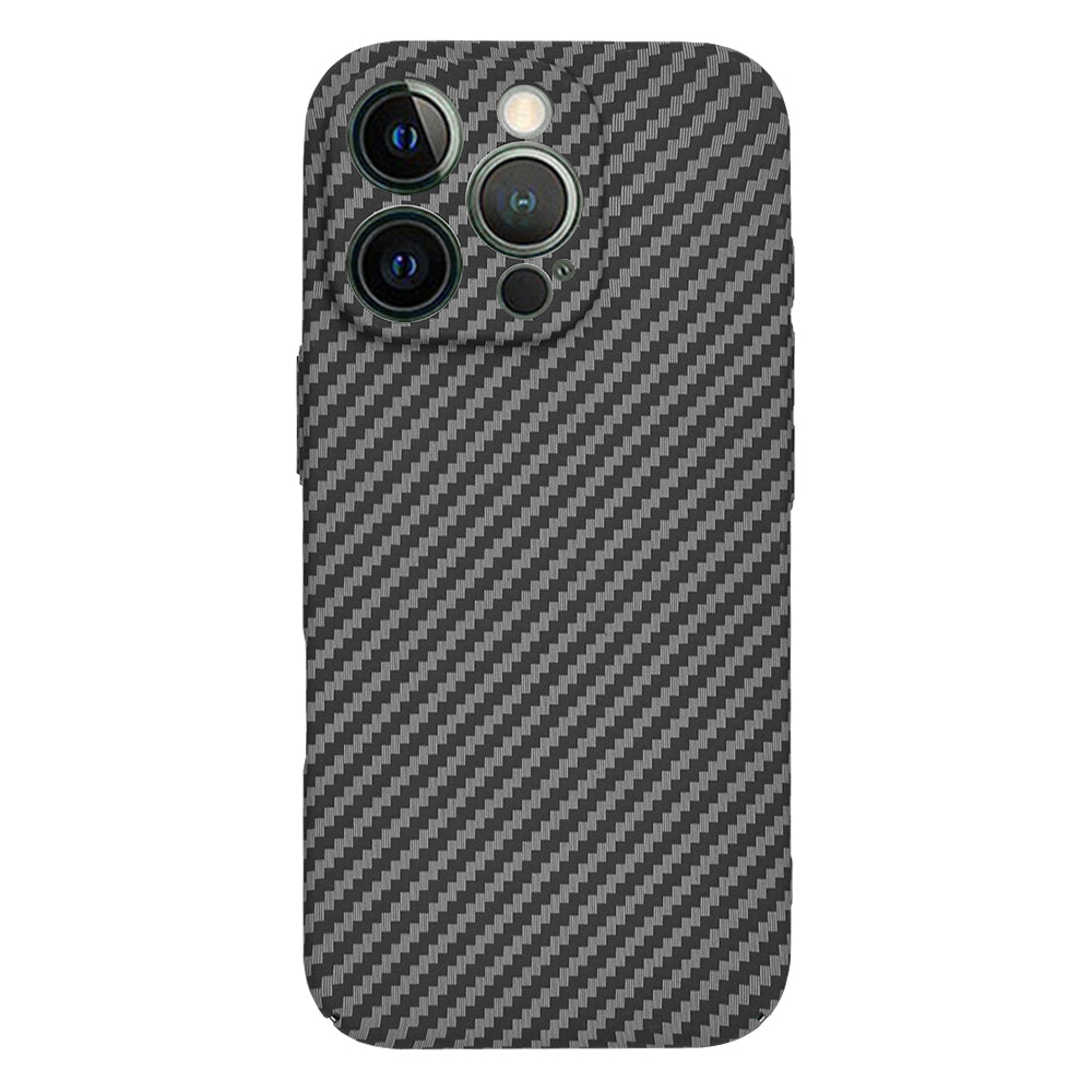 Hoes voor Apple iPhone 13 Pro, Techsuit, Carbonite FiberShell, Zwart
