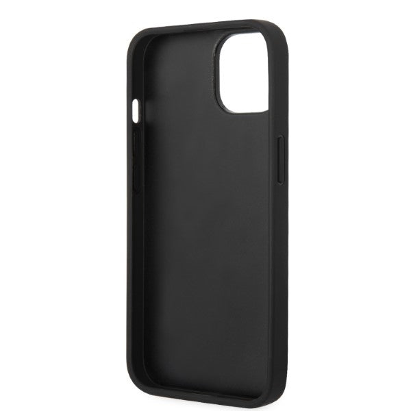 Hoes voor Apple iPhone 14, Karl Lagerfeld, Glitter Choupette Patch, Zilverkleurig