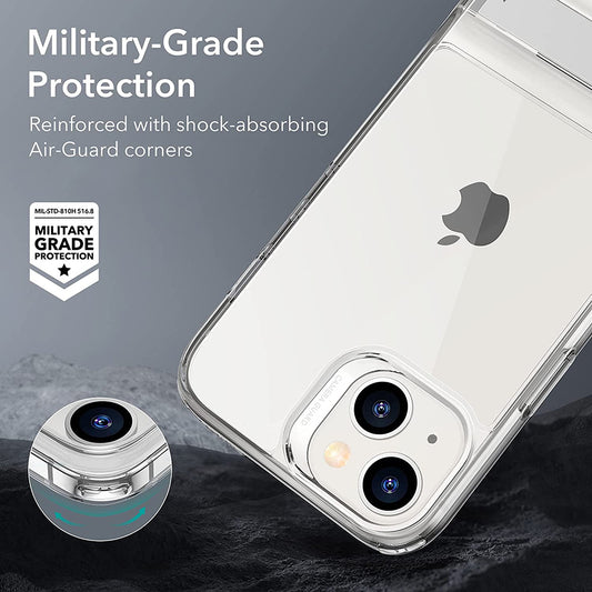 Hoes voor Apple iPhone 14 Plus, ESR, Air Shield Boost Kickstand, Transparant