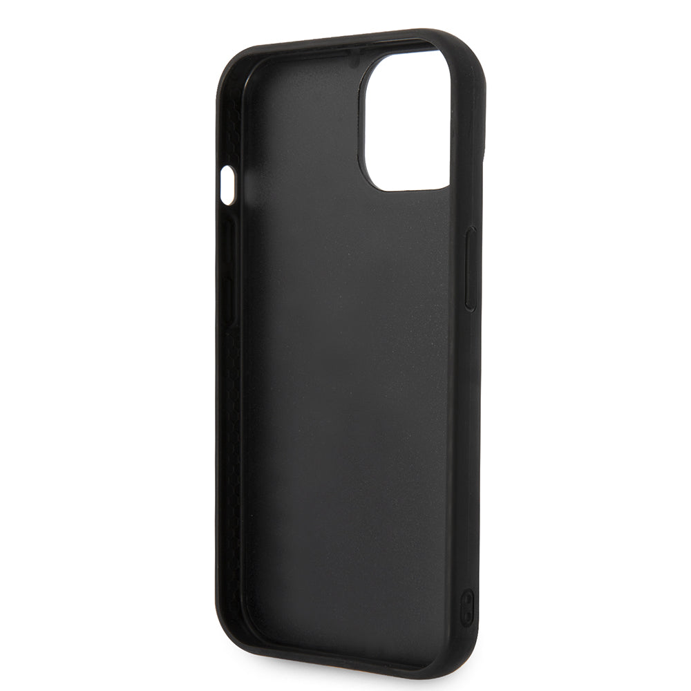 Hoes voor Apple iPhone 14 Plus, Karl Lagerfeld, 3D Monogram, Zwart