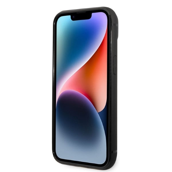 Hoes voor Apple iPhone 14 Plus, Karl Lagerfeld, Cardslots Signature Logo, Zwart