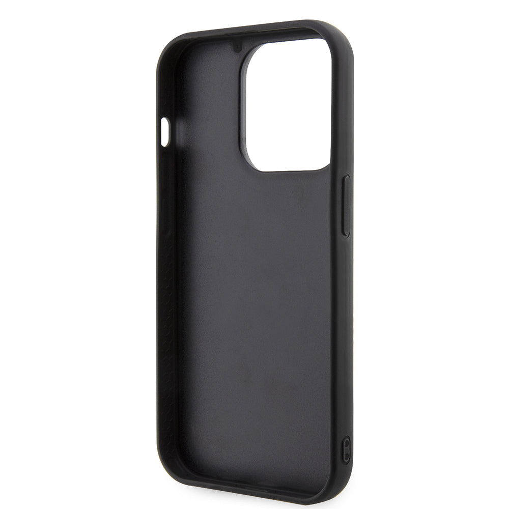 Hoes voor Apple iPhone 14 Pro, Karl Lagerfeld, 3D Rubber Ikonik Karl, Zwart