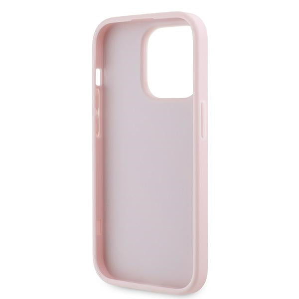 Hoes voor Apple iPhone 14 Pro, Karl Lagerfeld, Diagonal Quilted Script, Roze