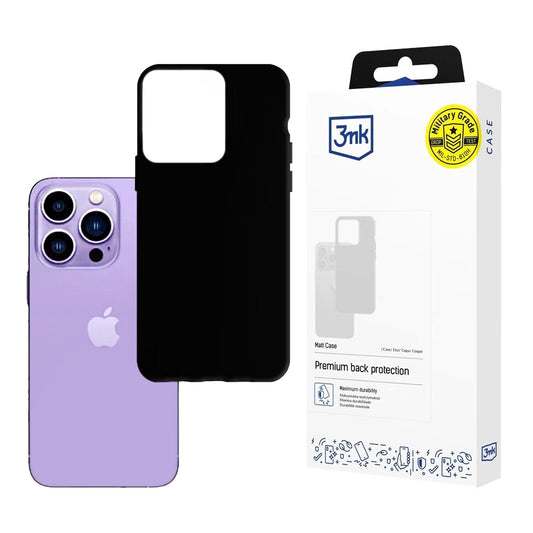 Hoes voor Apple iPhone 14 Pro Max, 3MK, Mat Zwart