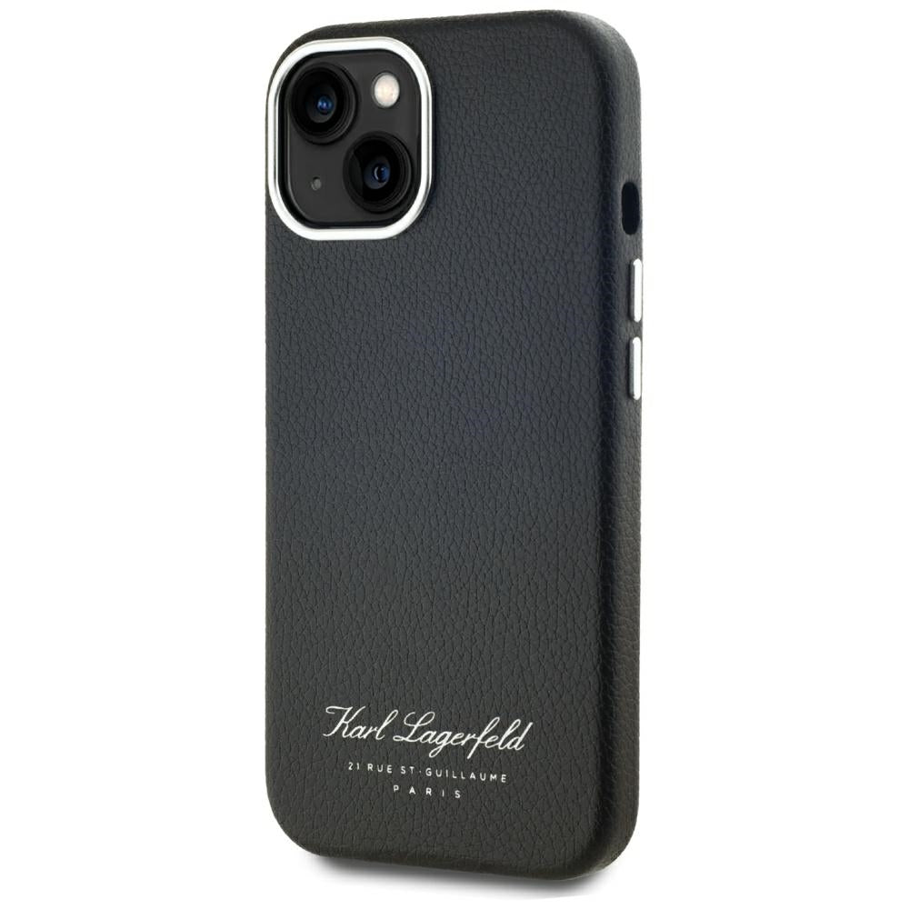 Hoes voor Apple iPhone 15, Karl Lagerfeld, RSG, Zwart