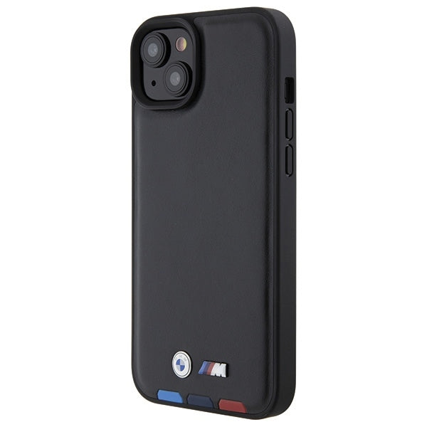 Case for Apple iPhone 15 Plus, BMW, Tricolor Stamp, Black