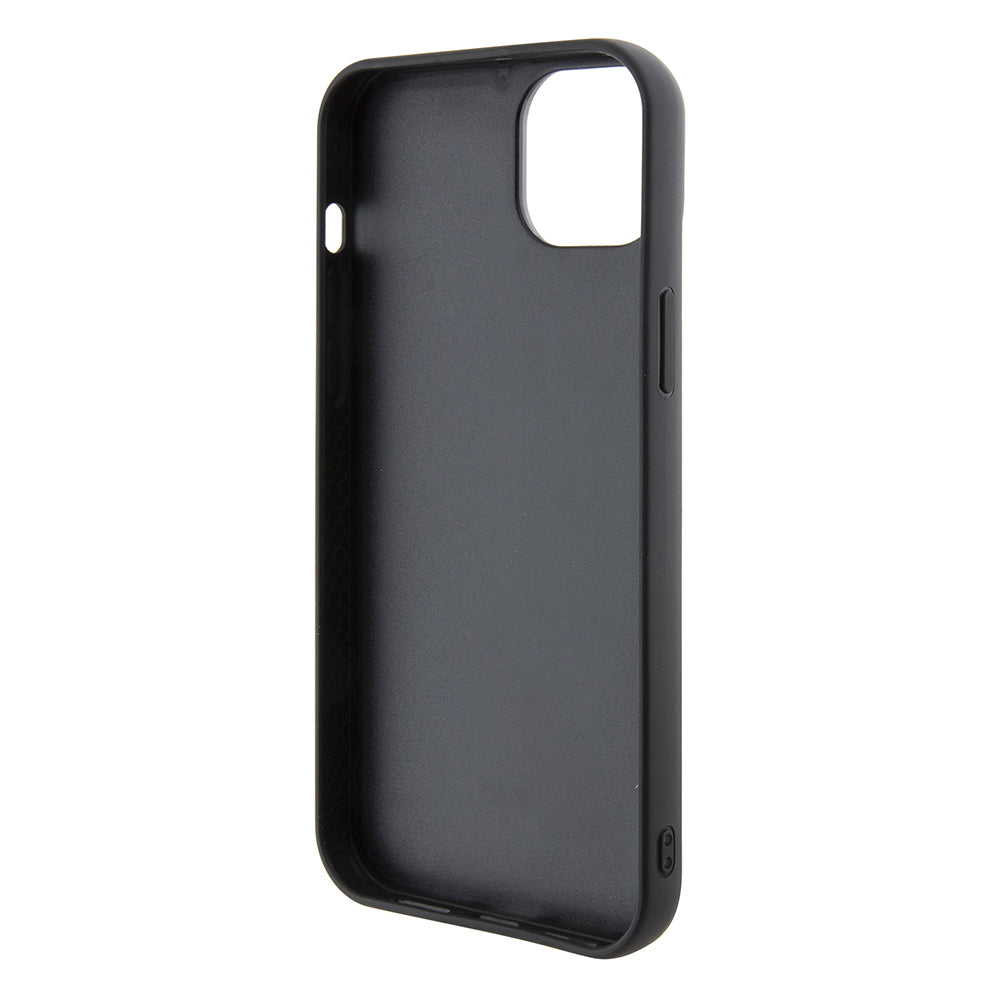 Hoes voor Apple iPhone 15 Plus, Karl Lagerfeld, 3D Rubber Multi Logo, Zwart