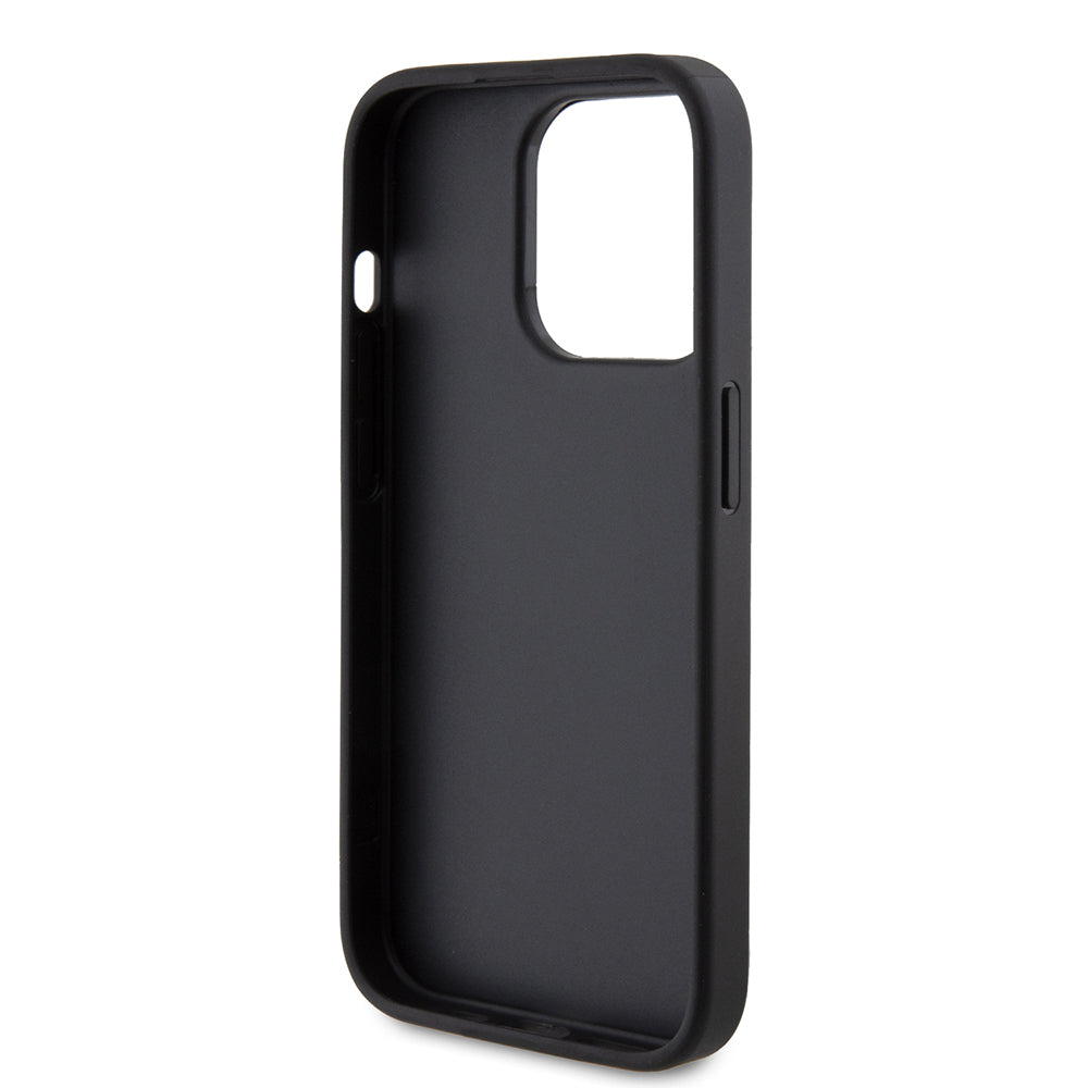 Hoes voor Apple iPhone 15 Pro, Guess, 4G Metal Gold Logo, Gri