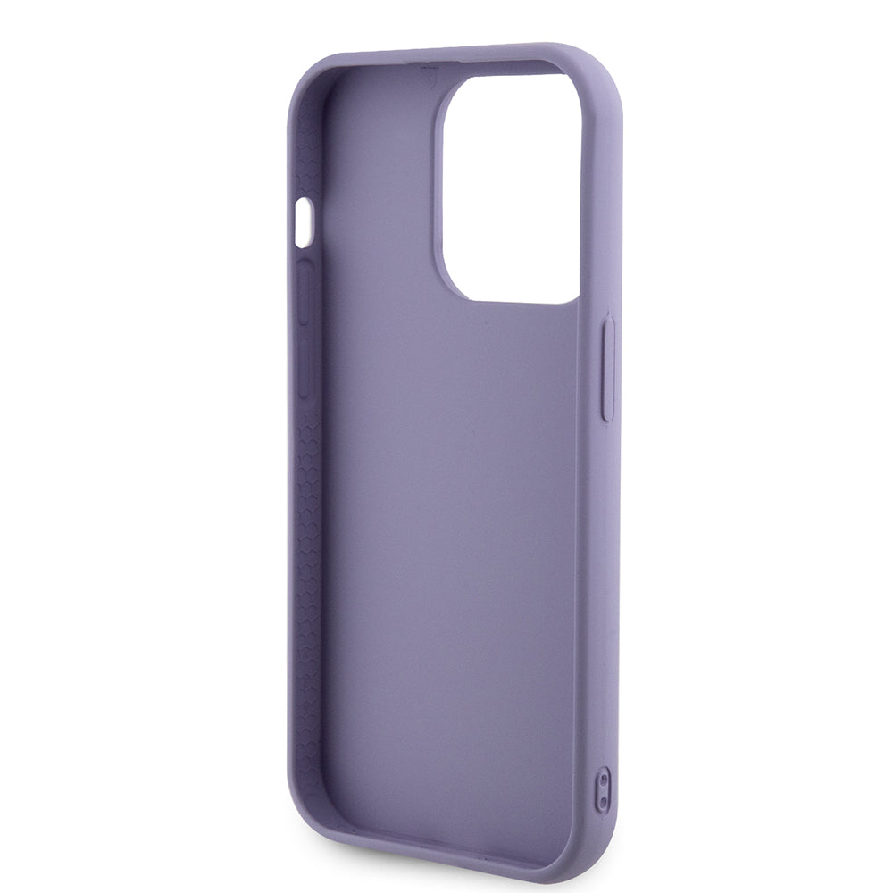 Hoes voor Apple iPhone 15 Pro Max, Guess, Sequin Script Metal, Paars