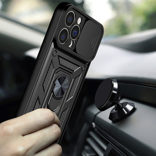 Hoes voor Apple iPhone 15 Pro, Techsuit, CamShield, Roze