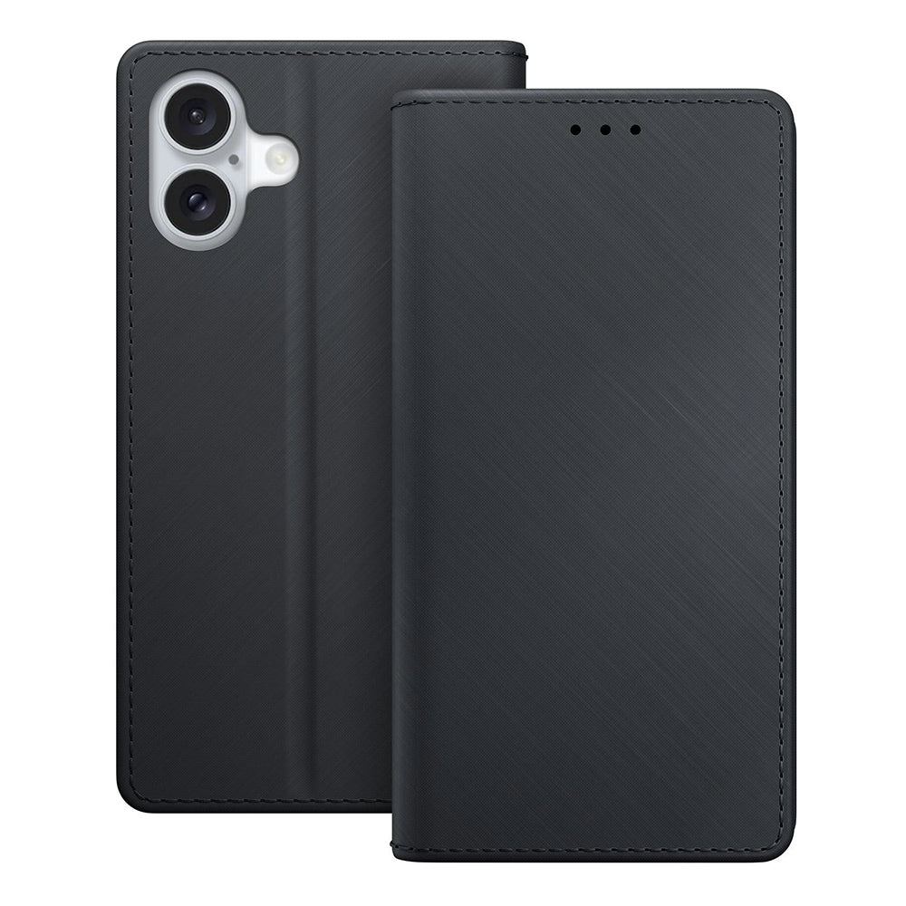 Hoesje voor Apple iPhone 16, 3MK, Portemonnee, Zwart