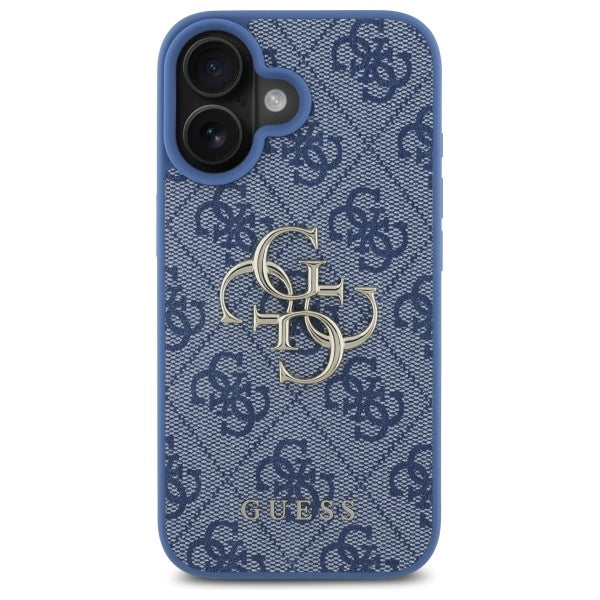 Hoes voor Apple iPhone 16, Guess, 4G Big Logo, Blauw