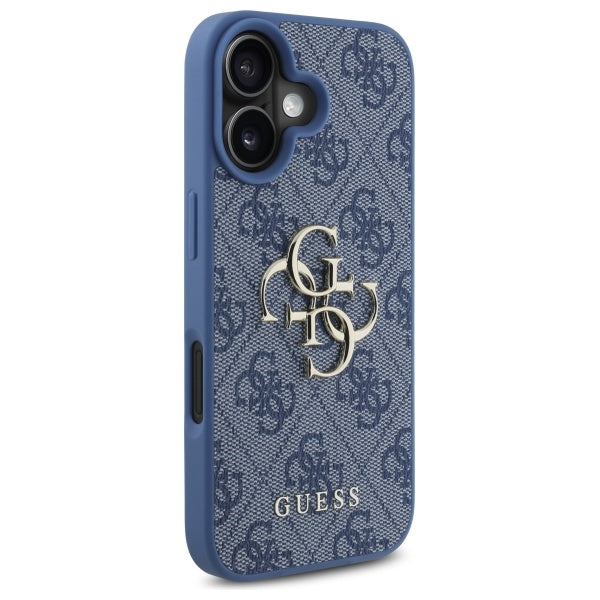 Hoes voor Apple iPhone 16, Guess, 4G Big Logo, Blauw