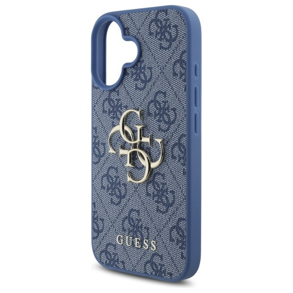 Hoes voor Apple iPhone 16, Guess, 4G Big Logo, Blauw