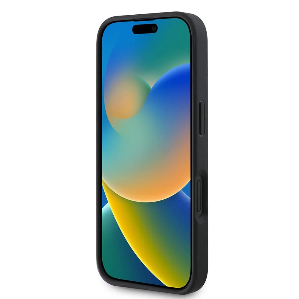 Hoes voor Apple iPhone 16, Guess, 4G Big Logo, Zwart