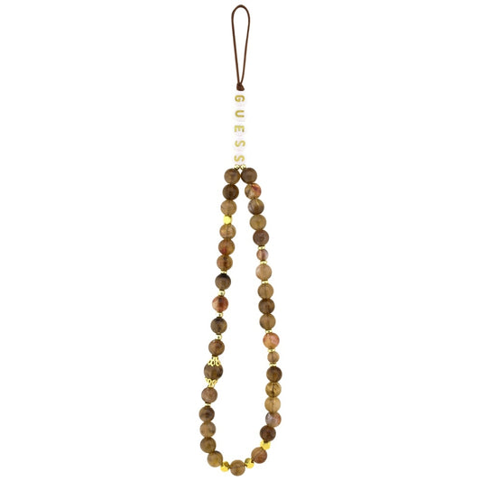 Hoes voor Apple iPhone 16, Guess, 4G Classic Logo met Band, Bruin