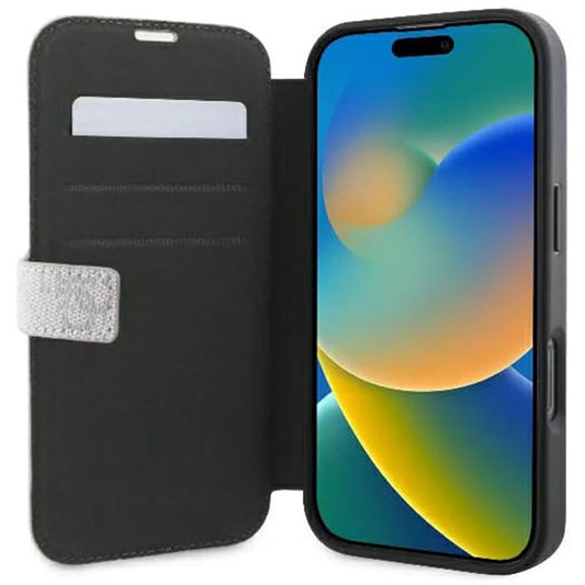 Hoes voor Apple iPhone 16 Plus, Guess, 4G Book, Roze