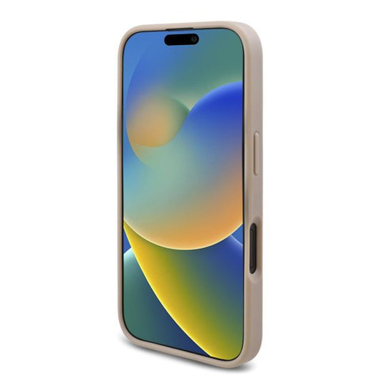 Hoes voor Apple iPhone 16 Plus, Guess, 4G Triangle Logo, Wit