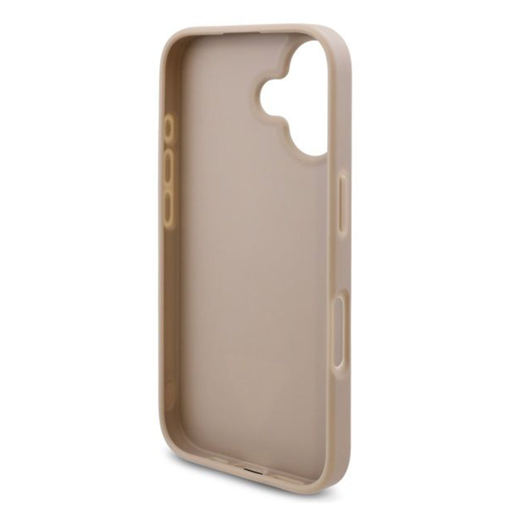 Hoes voor Apple iPhone 16 Plus, Guess, 4G Triangle Logo, Wit