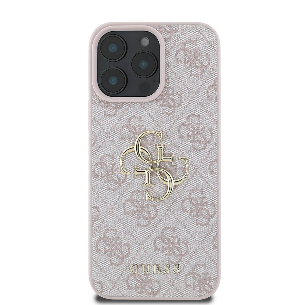 Hoes voor Apple iPhone 16 Pro, Guess, 4G Big Logo, Roze