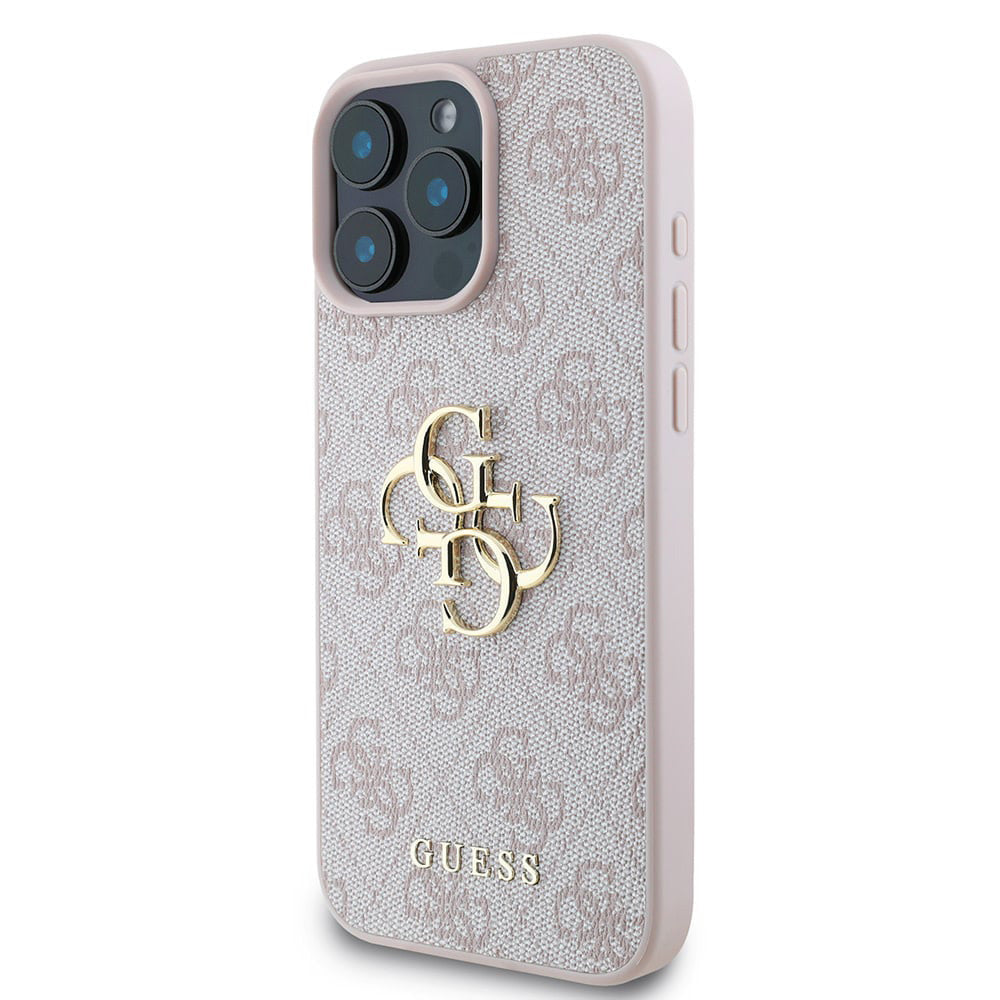 Hoes voor Apple iPhone 16 Pro, Guess, 4G Big Logo, Roze