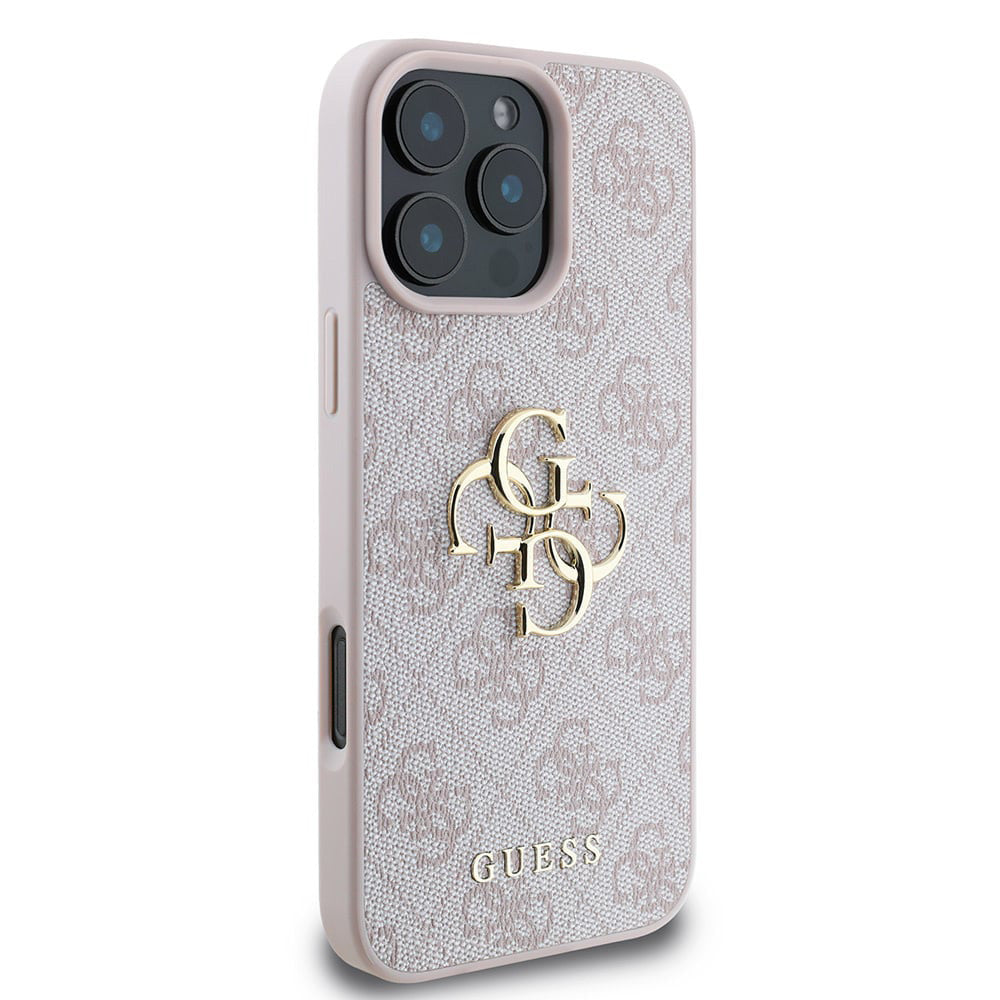 Hoes voor Apple iPhone 16 Pro, Guess, 4G Big Logo, Roze