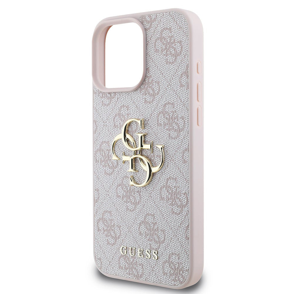 Hoes voor Apple iPhone 16 Pro, Guess, 4G Big Logo, Roze