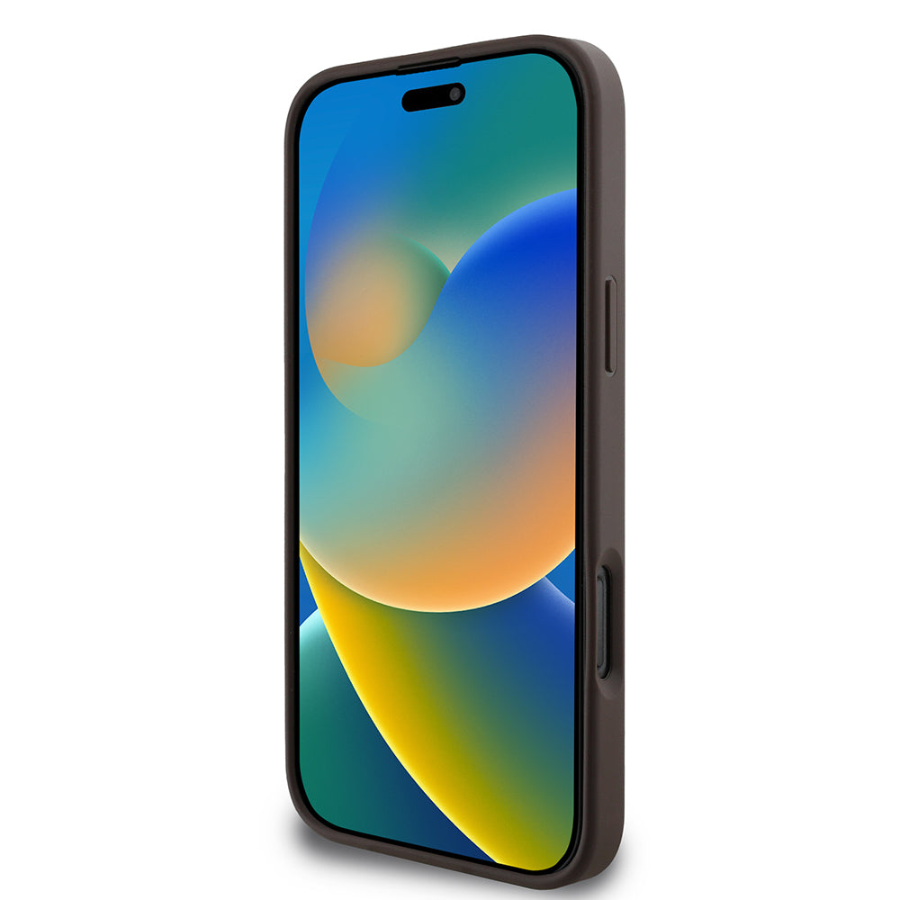 Hoes voor Apple iPhone 16 Pro, Guess, 4G Classic, Bruin