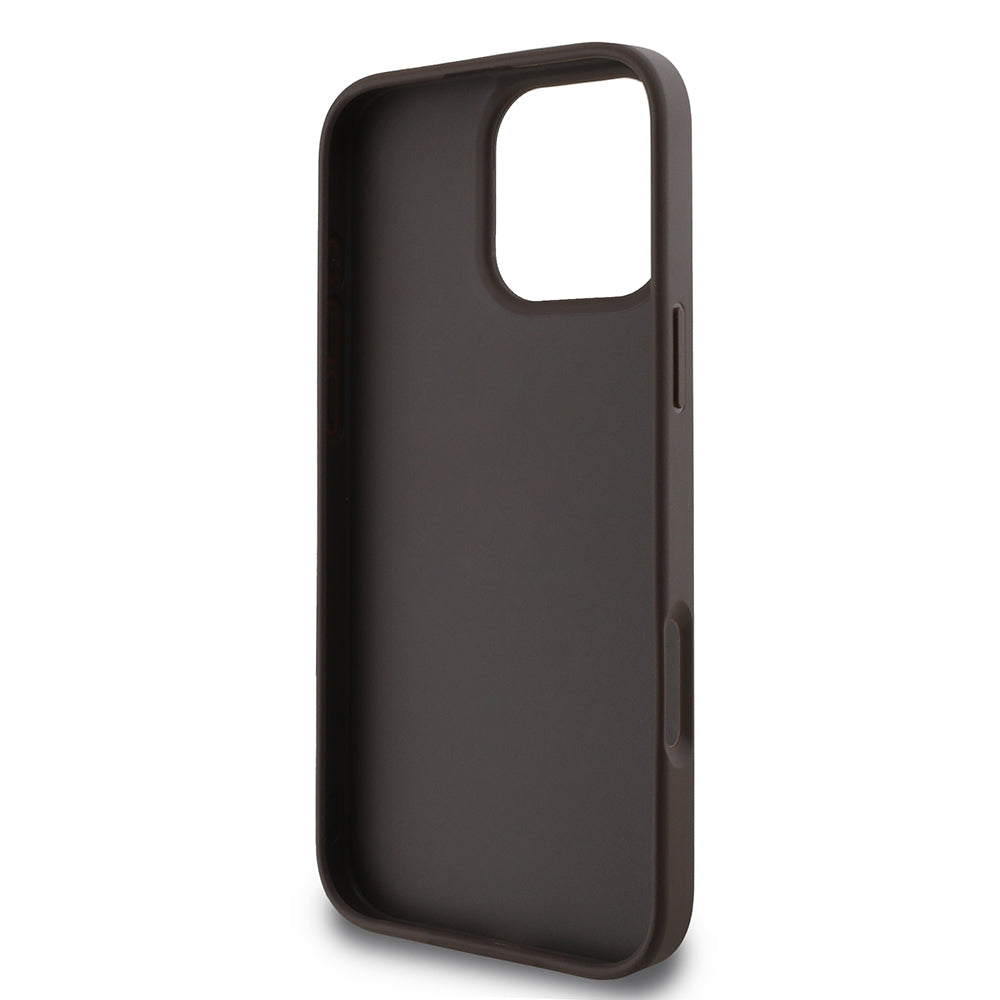 Hoes voor Apple iPhone 16 Pro, Guess, 4G Classic, Bruin