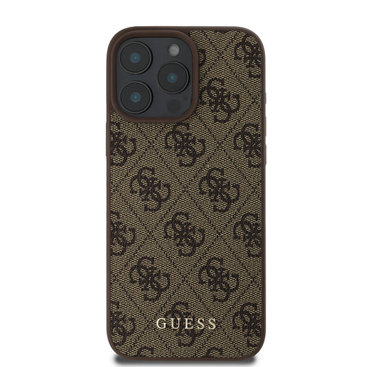 Hoes voor Apple iPhone 16 Pro, Guess, 4G Classic, Zwart
