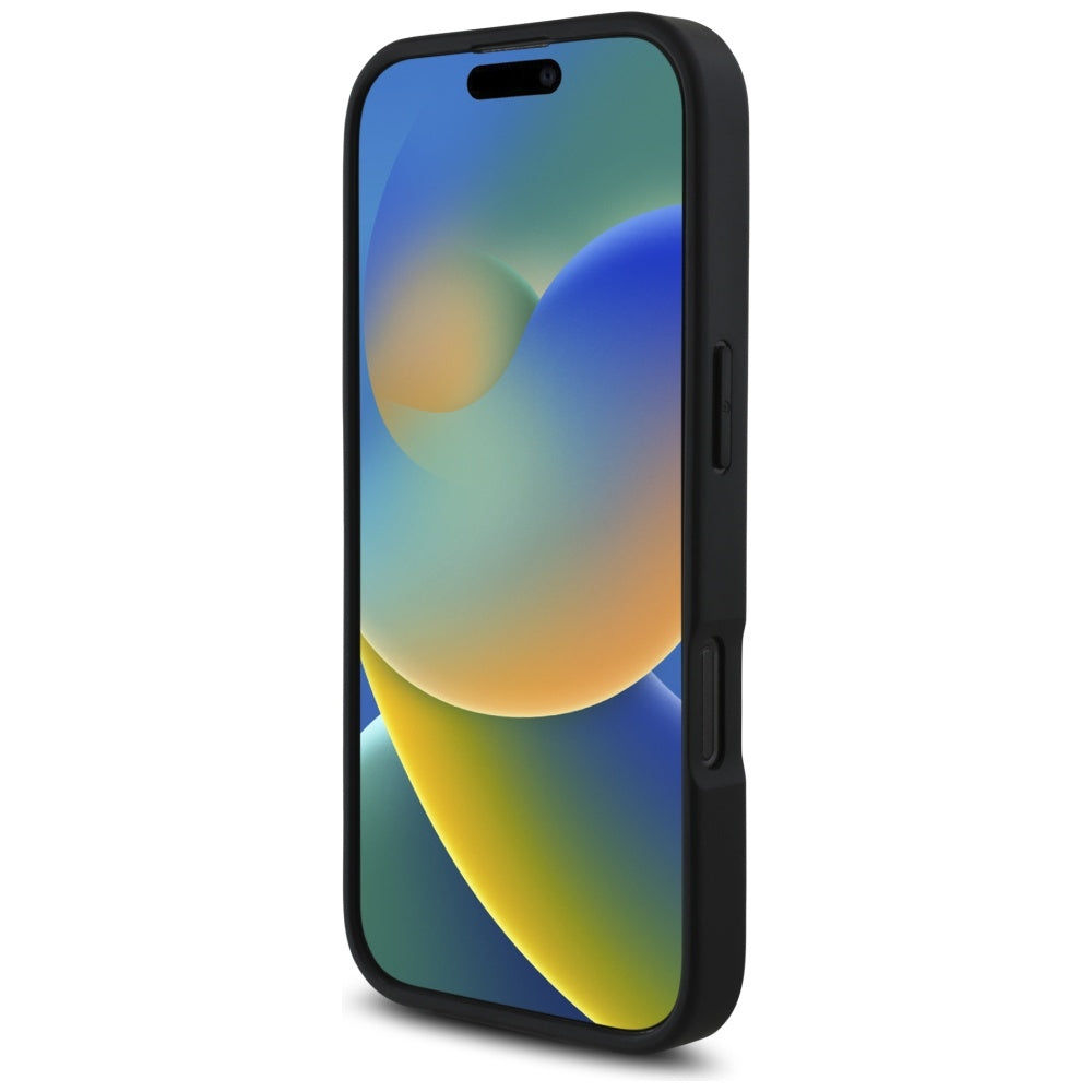 Hoes voor Apple iPhone 16 Pro, Karl Lagerfeld, Grained Cardslots, Zwart