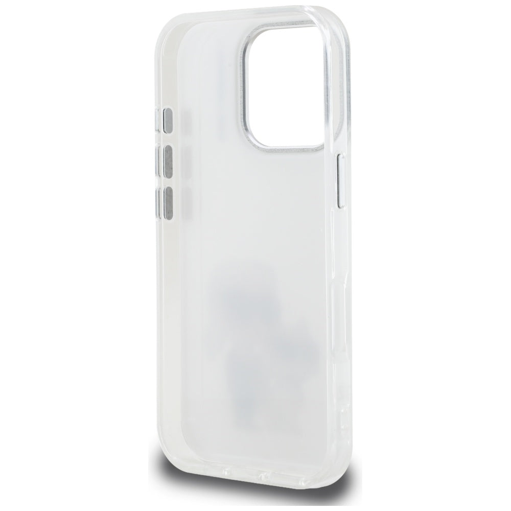 Case for Apple iPhone 16 Pro, Karl Lagerfeld, IML Aquarelle Logo Karl & Choupette, White