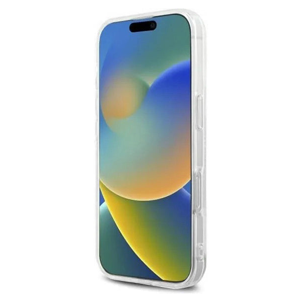 Hoes voor Apple iPhone 16 Pro, Karl Lagerfeld, IML Rhinestones Karl's Head, Transparant