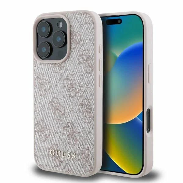 Hoesje voor Apple iPhone 16 Pro Max, Guess, 4G Classic, Roze