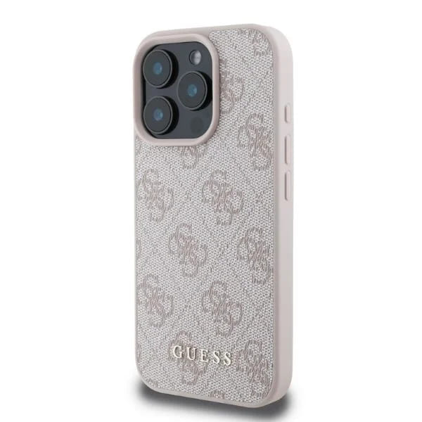 Hoesje voor Apple iPhone 16 Pro Max, Guess, 4G Classic, Roze