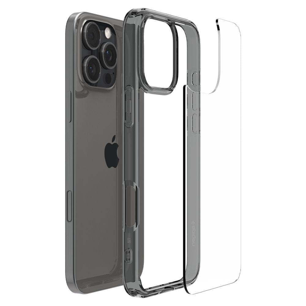 Hoes voor Apple iPhone 16 Pro Max, Spigen, Ultra Hybrid, Rookkleurig ACS07994