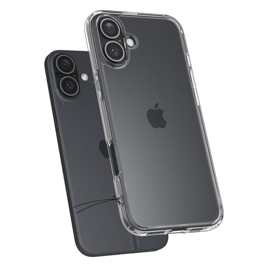 Hoes voor Apple iPhone 16, Spigen, Ultra Hybrid, Transparant